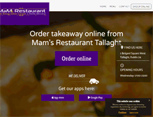 Tablet Screenshot of mamsrestaurant.com